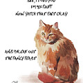 No Fat Cat Painting by Colleen Taylor No Fat Cat Painting by Colleen Taylor