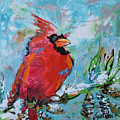 Northern Cardinal Painting by Jyotika Shroff Northern Cardinal Painting by Jyotika Shroff