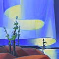 Northern Sky Painting by Barbel Smith Northern Sky Painting by Barbel Smith