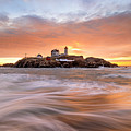 Nubble Lighthouse Photograph by Rob Davies Nubble Lighthouse Photograph by Rob Davies