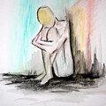 Nude in watercolor 4 Painting by Julie Lueders Nude in watercolor 4 Painting by Julie Lueders