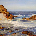 Ocean Rock Painting by Quwatha Valentine Ocean Rock Painting by Quwatha Valentine