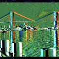 Of Time and the Savannah River Bridge Mixed Media by Aberjhani Of Time and the Savannah River Bridge Mixed Media by Aberjhani