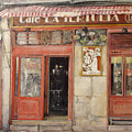 Old Cafe- Santander Spain by Tomas Castano Old Cafe- Santander Spain by Tomas Castano