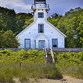 Old Mission Point Lighthouse in Grand Traverse Bay Michigan Number 2 Photograph by Randall Nyhof Old Mission Point Lighthouse in Grand Traverse Bay Michigan Number 2 Photograph by Randall Nyhof