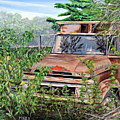 Old truck rusting Painting by Marilyn McNish Old truck rusting Painting by Marilyn McNish