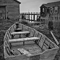 Old Wooden Boat BW Photograph by David Gordon Old Wooden Boat BW Photograph by David Gordon