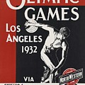Olympic Games - Los Angeles 1932 - North Western Railway - Retro travel Poster - Vintage Poster Photograph by Studio Grafiikka Olympic Games - Los Angeles 1932 - North Western Railway - Retro travel Poster - Vintage Poster Photograph by Studio Grafiikka