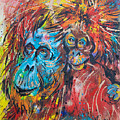 Orangutan Joyful Ride Painting by Jyotika Shroff Orangutan Joyful Ride Painting by Jyotika Shroff