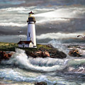 Oregon Lighthouse Beam of hope Painting by Regina Femrite Oregon Lighthouse Beam of hope Painting by Regina Femrite