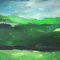 Oregon Triptich Painting by Tim Nyberg