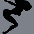 Our Bodies Our Way Future Is Female Feminist Statement Mudflap Girl Diving Painting by Tony Rubino Our Bodies Our Way Future Is Female Feminist Statement Mudflap Girl Diving Painting by Tony Rubino