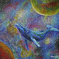 Pacific Whale in Space Painting by Amelie Simmons Pacific Whale in Space Painting by Amelie Simmons