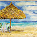 Palappa n Adirondack Chairs on the Mexican Shore Painting by Audrey Jeanne Roberts Palappa n Adirondack Chairs on the Mexican Shore Painting by Audrey Jeanne Roberts