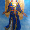 Pam's Angel Painting by Lynne Pittard Pam's Angel Painting by Lynne Pittard