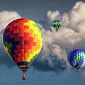 Panorama of Hot Air Balloons and Cloudy Sky at a Balloon Festival Photograph by Randall Nyhof Panorama of Hot Air Balloons and Cloudy Sky at a Balloon Festival Photograph by Randall Nyhof