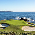 Par 3, 7th Hole at Pebble Beach Photograph by Mike Centioli Par 3, 7th Hole at Pebble Beach Photograph by Mike Centioli