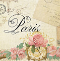 Parchment Paris - Timeless Romance Painting by Audrey Jeanne Roberts Parchment Paris - Timeless Romance Painting by Audrey Jeanne Roberts