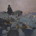 Pardon in Brittany Painting by Gaston de La Touche Pardon in Brittany Painting by Gaston de La Touche