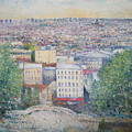 Paris from the Basilique du Sacre Coeur Montmartre France 2003 by Enver Larney Paris from the Basilique du Sacre Coeur Montmartre France 2003 by Enver Larney