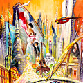 Paris Of Tomorrow Painting by Miki De Goodaboom Paris Of Tomorrow Painting by Miki De Goodaboom
