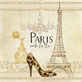 Paris - Ooh la la Fashion Eiffel Tower Chandelier Perfume Bottle Painting by Audrey Jeanne Roberts Paris - Ooh la la Fashion Eiffel Tower Chandelier Perfume Bottle Painting by Audrey Jeanne Roberts
