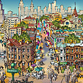 Park Slope Brooklyn Painting by Maria Rabinky Park Slope Brooklyn Painting by Maria Rabinky