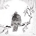 Party Time in Birdville Drawing by Jan Steinle Party Time in Birdville Drawing by Jan Steinle