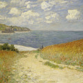 Path in the Wheat at Pourville Painting by Claude Monet Path in the Wheat at Pourville Painting by Claude Monet