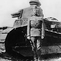 Patton Beside a Renault Tank - WWI Photograph by War Is Hell Store Patton Beside a Renault Tank - WWI Photograph by War Is Hell Store