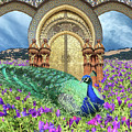 Peacock Gate Digital Art by Lucy Arnold Peacock Gate Digital Art by Lucy Arnold