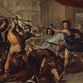 Perseus fights Phineas Painting by Luca Giordano Perseus fights Phineas Painting by Luca Giordano