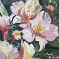 Peruvian Lily Painting by Paula Pagliughi Peruvian Lily Painting by Paula Pagliughi