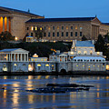 Philadelphia Art Museum and Fairmount Water Works Photograph by Gary Whitton Philadelphia Art Museum and Fairmount Water Works Photograph by Gary Whitton