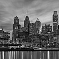 Philadelphia Skyline BW Photograph by Susan Candelario Philadelphia Skyline BW Photograph by Susan Candelario