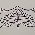 Pinstripe Black on White by Alan Johnson