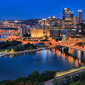 Pittsburgh Evening Glow Photograph by Adam Jewell Pittsburgh Evening Glow Photograph by Adam Jewell