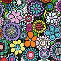 Polka Dot Garden Painting by Beth Ann Scott Polka Dot Garden Painting by Beth Ann Scott