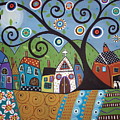Polkadot Church Painting by Karla Gerard Polkadot Church Painting by Karla Gerard