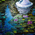 Pond In Monet Garden Painting by Vit Nasonov Pond In Monet Garden Painting by Vit Nasonov