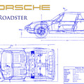 Porsche 914 Blueprint Photograph by Jon Neidert Porsche 914 Blueprint Photograph by Jon Neidert