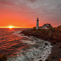 Portland Head Sunrise Photograph by Rob Davies Portland Head Sunrise Photograph by Rob Davies