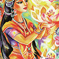 Pray of the Lotus River Painting by Eva Campbell Pray of the Lotus River Painting by Eva Campbell