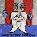 Presidential Tooth 2 Painting by Anthony Falbo Presidential Tooth 2 Painting by Anthony Falbo