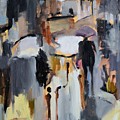 Purple Umbrella Painting by Donna Tuten Purple Umbrella Painting by Donna Tuten