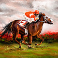 Quest For The Win - Horse Racing Art Painting by Lourry Legarde Quest For The Win - Horse Racing Art Painting by Lourry Legarde