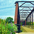 Railroad Bridge Garden Photograph by Rod Whyte Railroad Bridge Garden Photograph by Rod Whyte