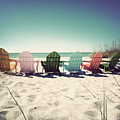 Rainbow Beach-Vintage Photograph by Chris Andruskiewicz Rainbow Beach-Vintage Photograph by Chris Andruskiewicz