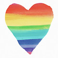 Rainbow Heart- Art by Linda Woods Painting by Linda Woods Rainbow Heart- Art by Linda Woods Painting by Linda Woods