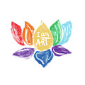 Rainbow Lotus I AM ART- Art by Linda Woods by Linda Woods Rainbow Lotus I AM ART- Art by Linda Woods by Linda Woods